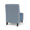 Lesro Siena Lounge Reception Armless Guest Chair, Black, RS Rain Song Back, MD Titan Seat SN1102 - alternate 2